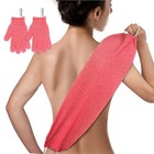 Evridwear Exfoliating Back Scrubber And Bath Gloves Set For Shower One Size
