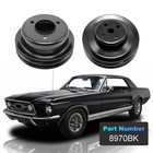 For Ford Water Pump   Crank Pulley Single 2groove Black Steel 260 289 1965-67 V8