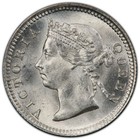 British Hong Kong  1899 Victoria Five Cents  5 Cents  Pcgs Ms 65