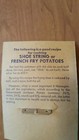 Vintage Nos Slick Shoe String Cutter Blade French Fry Potato Vegatables   Recipe