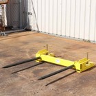 Titan Attachments Clamp On Hay Spear Attachment 36-in  Dual Conus Bale Spears