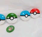 2019 Mcdonald s Nintendo Pokemon Poke Ball Belt Clip Disc Shooter Lot Of 5