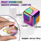 Metal Fidget Spinner Cube Toy Desk Gadget For Adhd Anxiety Stress Relief Adults