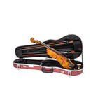 Crossrock Violin Case For 4 4 Full-size Violin Security Lock-dark Red