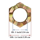 2 Sets Trailer Nut Kit For 1  Shaft Spindle  Includes 1  Shaft Spindle Nuts 1 