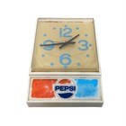 Vintage Pepsi Hanging Wall Clock Sign Blue Dotted American Sign   Advertising Co