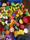 Huge Vintage Play Food Lot  Mixed Pretend Kitchen Grocery Toys
