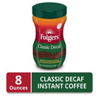 Folgers Classic Decaf Instant Coffee  8-ounce Jar New 