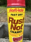 Vintage Plasti-kote Red Spray Paint Can 3 4 Full Un-used Free Shipping