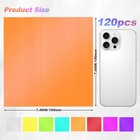 Ceydoew 120 Pcs Colored Cellophane Sheets  Easily Shaped Cellophane Paper  Ce   