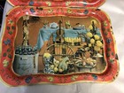 Lot Of 2 Vtg 1960s Coca-cola Coke Metal Trays Harvest Fall Scene Country Crock