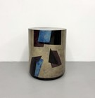 Vintage Jimeco Geometric Postmodern Side Table