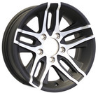 2-pack Aluminum Trailer Wheels 14x5 5 5 Lug 4 5 Altitude Matte Black Machined