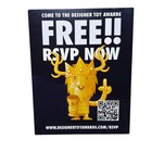 2014 Designer Toy Awards Clutter Magazine New York Comic Con Nycc Postcard Ad