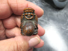 19c Edo Meiji Fine Wood Netsuke Diakoku Carry Rice Bale Inro Sagemono Ojimi