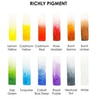 12 Pcs Essential Color Pocket Travel Watercolor Paint Set Art Supplies