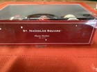 Vtg St  Nicholas Square  Set Of 3 Cute Holiday Snowman Photo Holders  With Box  