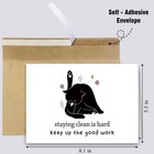 Cat Sober Card For Men Women  Sobriety Card  Soberversary Card  Sobriety Anni   