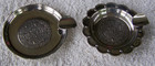 2 Vintage Made In Mexico Sterling Silver Ashtrays Plat-mex-sa