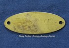 Antique 1900 s Brass Id Plaque For Travel Trunks Luggage Return For Reward Oval