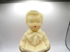 Vintage Fanny Farmer Wax Choir Boy Candy Container W  Original Box  7 1 2  Tall