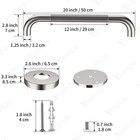 4 Pack 20 In Shower Grab Bar yuande Brushed Nickel Bathroom Grab Bar Handle