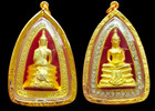 Phra Sothorn Buddha Gold Micron Plated Pendant Jewelry Thai Amulet