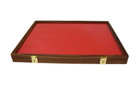 Wood Display Case 24 X 18 X 2  With Glass Top Cedar  Cherry  Oak  Walnut
