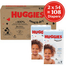Huggies Size 7 Diapers  Snug   Dry Baby Diapers  Size 7  41  Lbs   108 Count
