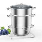 11 Qt Steam Juicer - Food Grade Stainless Steel  Large Batch Juice  Jelly Maker