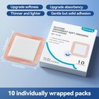 Silicone Super Absorbent Wound Dressings Gentle Adhesive Bandages Medical