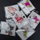 Frog Brooch Pin  lot Of 6  4 80