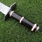 Hand Forged Damascus Steel Machete Sword Full Tang Heavy Duty Survival Tactical