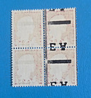 Algeria 1962 Block Of Four Printing Errors Rotated Ea   Backside Overprint