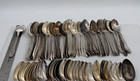 Lot Of 100 Assorted Vintage Silverplate Oval Soup Dessert Spoons - Lot 193