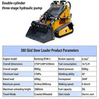 New Mini Skid Steer Loader 24hp 4-in-1 Bucket 3-stage Pump Hydraulic System Epa