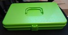 Vintage Wilson Wil-hold Plastic Green Sewing Box Thread Bobbin Preowned 