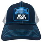 Budweiser Bud Light Beer Men s Trucker Hat Embroidered Trim Logo Snapback Cap