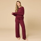 Softies Solid Marshmallow Reverse Seam Crew Neck Lounge Set Multiple Colors