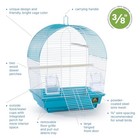 Prevue Pet Products South Beach Dome Top Bird Cage - Ideal For Parakeets  Fin   