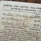 Halifax  Pennsylvania 1923 Postal Card Tax Bill Wayne Township