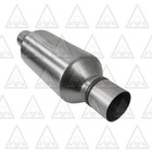2 5  Id od 20  Long Pair Of Single Universal Chamber Round Performance Mufflers