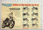 1965 Triumph Motorcycles Brochure Catalog Vintage Ad Ephemera Usa