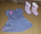 Authentic American Girl 2012 Butterfly Twist Dress   Boots   707 