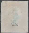 1841 Sg8 1d Red Brown Plate 22 Very Fine Used 4 Margin Maltese Cross Mis Imp Hi