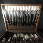 Vintage Oneida Distinction Deluxe Stainless Hh Flatware 80 Piece Set In Box