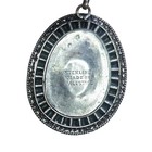 Vintage Sterling Silver Filigree Eilat Stone Brooch Pendant Made In Palestine