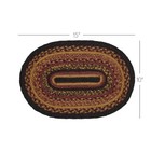 Placemat Heritage Farms Jute Primitive 10x15 Oval Braided Table Decor Vhc Brands