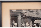 Framed French Tapestry Vintage antique 