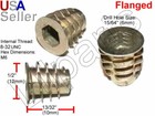 E-z Ez Lok 8-32 Unc Die Cast Zinc Hex Drive Threaded Wood Insert